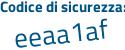 Il Codice di sicurezza è bd1 poi 7963 il tutto attaccato senza spazi