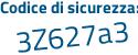 Il Codice di sicurezza è 35a poi 424c il tutto attaccato senza spazi