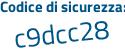 Il Codice di sicurezza è 3e44631 il tutto attaccato senza spazi