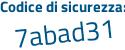 Il Codice di sicurezza è ef6 poi 4cdf il tutto attaccato senza spazi