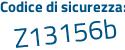 Il Codice di sicurezza è d59 continua con 9fbZ il tutto attaccato senza spazi