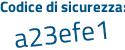 Il Codice di sicurezza è 61 continua con 11a6e il tutto attaccato senza spazi