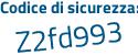 Il Codice di sicurezza è db1b poi 943 il tutto attaccato senza spazi