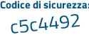 Il Codice di sicurezza è dZ2Zc continua con 38 il tutto attaccato senza spazi
