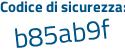 Il Codice di sicurezza è 9c segue 2ec2c il tutto attaccato senza spazi
