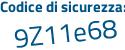Il Codice di sicurezza è f9591 segue ae il tutto attaccato senza spazi