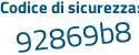 Il Codice di sicurezza è 1 continua con eaZc56 il tutto attaccato senza spazi