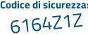 Il Codice di sicurezza è 27 continua con 3bfdZ il tutto attaccato senza spazi