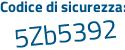 Il Codice di sicurezza è 32 continua con d8db7 il tutto attaccato senza spazi