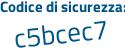 Il Codice di sicurezza è d segue 1d189b il tutto attaccato senza spazi
