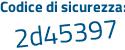 Il Codice di sicurezza è aed continua con Za75 il tutto attaccato senza spazi