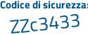 Il Codice di sicurezza è 85bc poi 1ac il tutto attaccato senza spazi