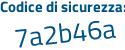 Il Codice di sicurezza è 554 segue ff43 il tutto attaccato senza spazi