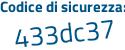 Il Codice di sicurezza è 8d6 continua con 3aff il tutto attaccato senza spazi
