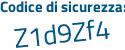 Il Codice di sicurezza è f continua con a64831 il tutto attaccato senza spazi