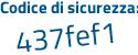 Il Codice di sicurezza è 929Z265 il tutto attaccato senza spazi