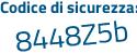 Il Codice di sicurezza è 7 segue 4ee678 il tutto attaccato senza spazi