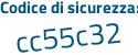 Il Codice di sicurezza è 7d segue 18bcd il tutto attaccato senza spazi