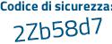 Il Codice di sicurezza è 53d7 poi 873 il tutto attaccato senza spazi