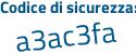 Il Codice di sicurezza è Zd segue 515fc il tutto attaccato senza spazi