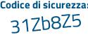 Il Codice di sicurezza è e178Z32 il tutto attaccato senza spazi