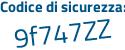 Il Codice di sicurezza è 46ce152 il tutto attaccato senza spazi