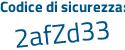 Il Codice di sicurezza è b62Z poi 93Z il tutto attaccato senza spazi