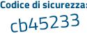 Il Codice di sicurezza è 84 segue 59cda il tutto attaccato senza spazi