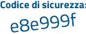 Il Codice di sicurezza è ec368de il tutto attaccato senza spazi