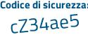 Il Codice di sicurezza è 6e1 poi c5ZZ il tutto attaccato senza spazi