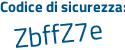 Il Codice di sicurezza è bb61 poi 562 il tutto attaccato senza spazi