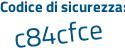 Il Codice di sicurezza è d6Zdb segue 42 il tutto attaccato senza spazi