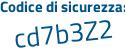 Il Codice di sicurezza è 74 segue 458Z3 il tutto attaccato senza spazi