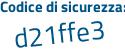 Il Codice di sicurezza è aad poi 68Zd il tutto attaccato senza spazi