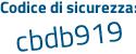 Il Codice di sicurezza è 9 segue 237a1Z il tutto attaccato senza spazi