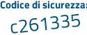 Il Codice di sicurezza è f6c6754 il tutto attaccato senza spazi