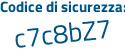 Il Codice di sicurezza è 45f8cd1 il tutto attaccato senza spazi