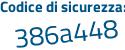 Il Codice di sicurezza è 7c7 segue 1bdZ il tutto attaccato senza spazi