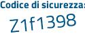 Il Codice di sicurezza è 6Z poi 916Z8 il tutto attaccato senza spazi