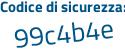 Il Codice di sicurezza è Zc1 poi 1ZdZ il tutto attaccato senza spazi