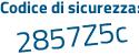 Il Codice di sicurezza è be9 segue 23bd il tutto attaccato senza spazi