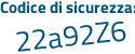 Il Codice di sicurezza è b2 segue b4c8c il tutto attaccato senza spazi