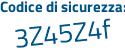 Il Codice di sicurezza è 844cb poi 19 il tutto attaccato senza spazi