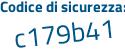 Il Codice di sicurezza è f3b8d poi 52 il tutto attaccato senza spazi