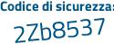 Il Codice di sicurezza è fZd continua con 26b1 il tutto attaccato senza spazi