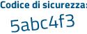 Il Codice di sicurezza è 4b61a poi ca il tutto attaccato senza spazi
