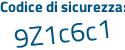 Il Codice di sicurezza è 43a9 continua con 1ee il tutto attaccato senza spazi