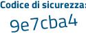 Il Codice di sicurezza è e poi 3941ad il tutto attaccato senza spazi