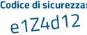 Il Codice di sicurezza è 1 continua con 13a772 il tutto attaccato senza spazi