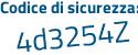 Il Codice di sicurezza è 46e continua con 6459 il tutto attaccato senza spazi